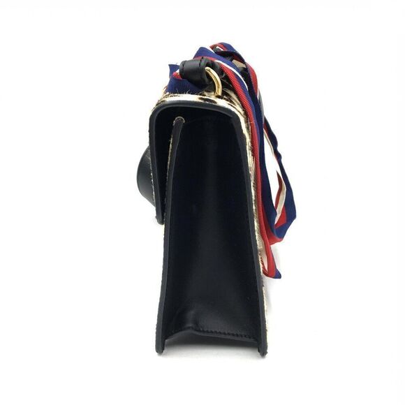 NWOT Gucci Sylvie Calfskin & Pony Hair Flap Bag - Picture 4 of 15